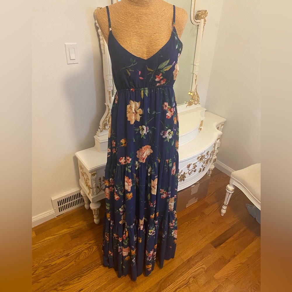 Yumi Kim Navy Floral Maxi Dress